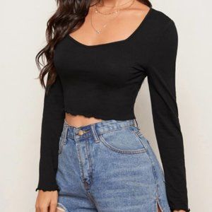 Lettuce Trim Crop Top